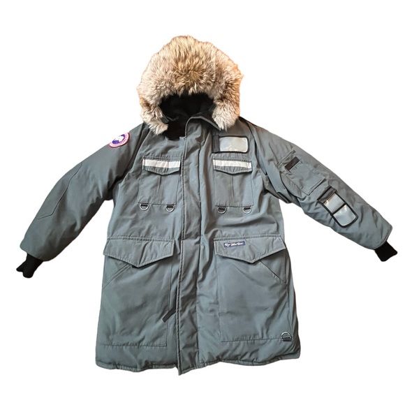 Canada Goose Vintage (snow goose by metro) grey/green Snow Mantra 8/10 Men’s L - Picture 1 of 5